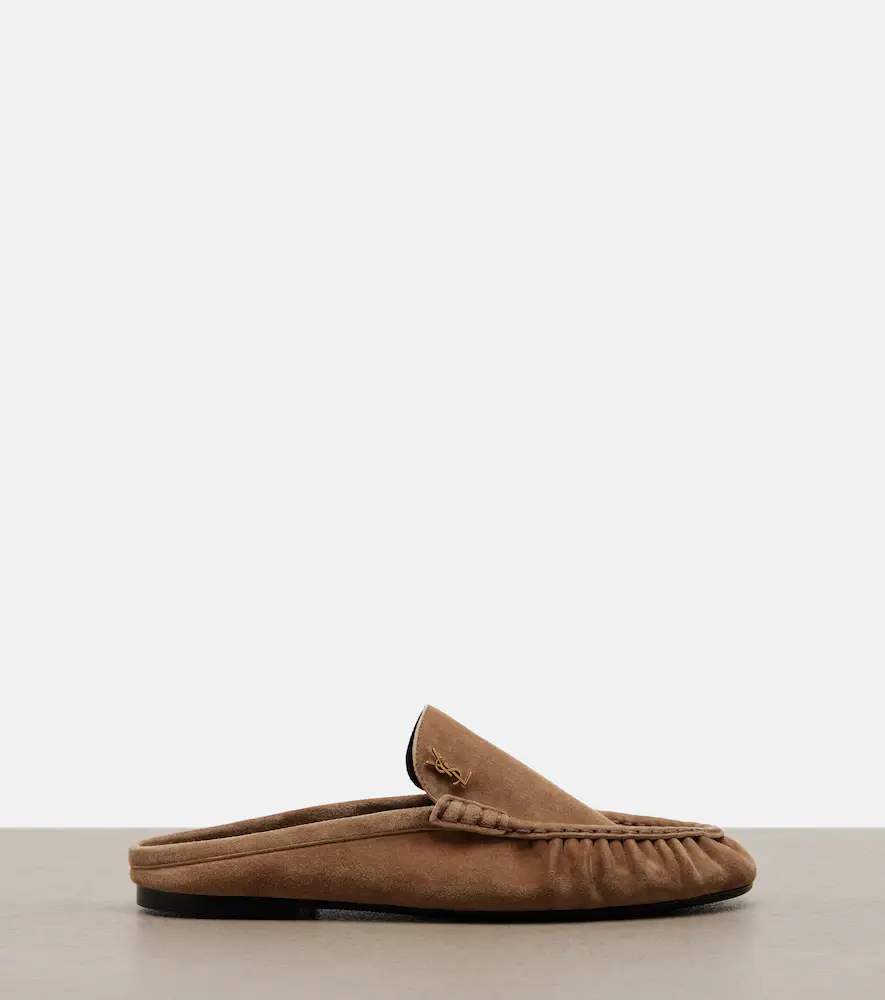 Saint Laurent Le Loafer suede mules | Thumbnail 2 Saint Laurent Le Loafer suede mules | Thumbnail 2