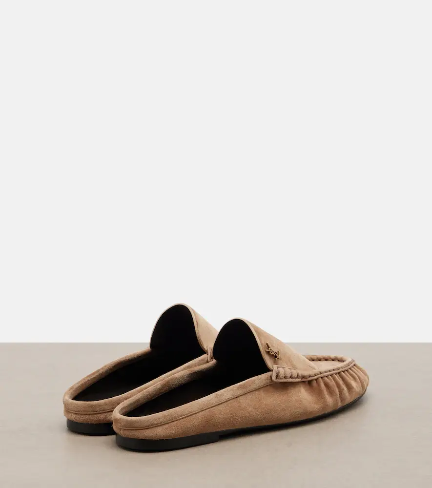 Saint Laurent Le Loafer suede mules | Thumbnail 3 Saint Laurent Le Loafer suede mules | Thumbnail 3