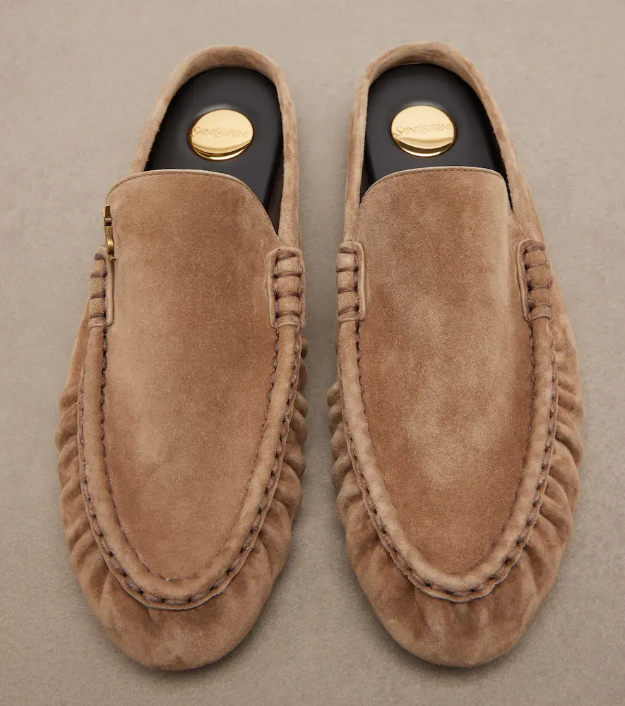 Saint Laurent Le Loafer suede mules | Thumbnail 4 Saint Laurent Le Loafer suede mules | Thumbnail 4