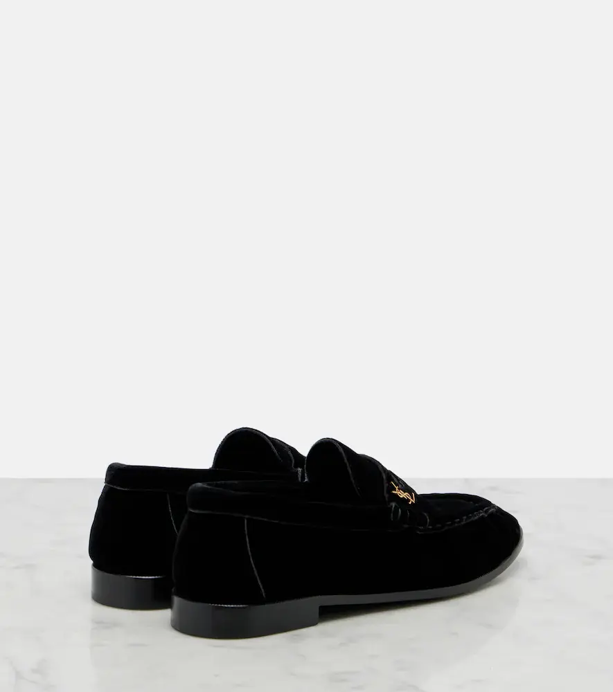 Saint Laurent Le Loafer velvet penny loafers | Thumbnail 3 Saint Laurent Le Loafer velvet penny loafers | Thumbnail 3