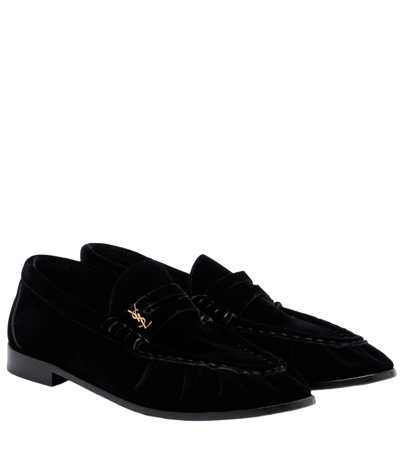 Saint Laurent Le Loafer velvet penny loafers