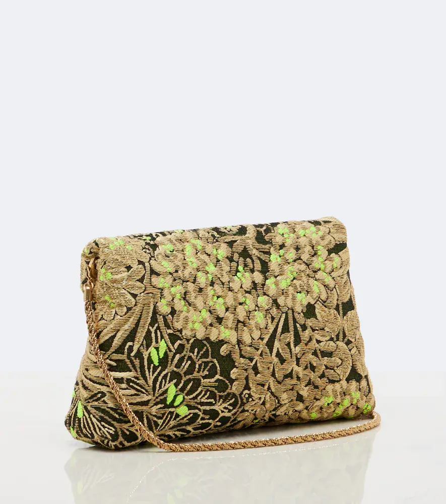 Dries Van Noten Small floral jacquard clutch | Thumbnail 2