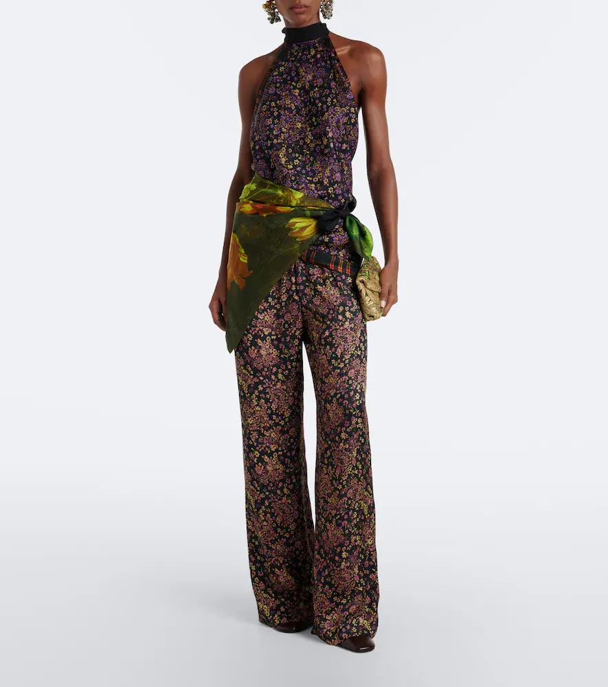 Dries Van Noten Small floral jacquard clutch | Thumbnail 7