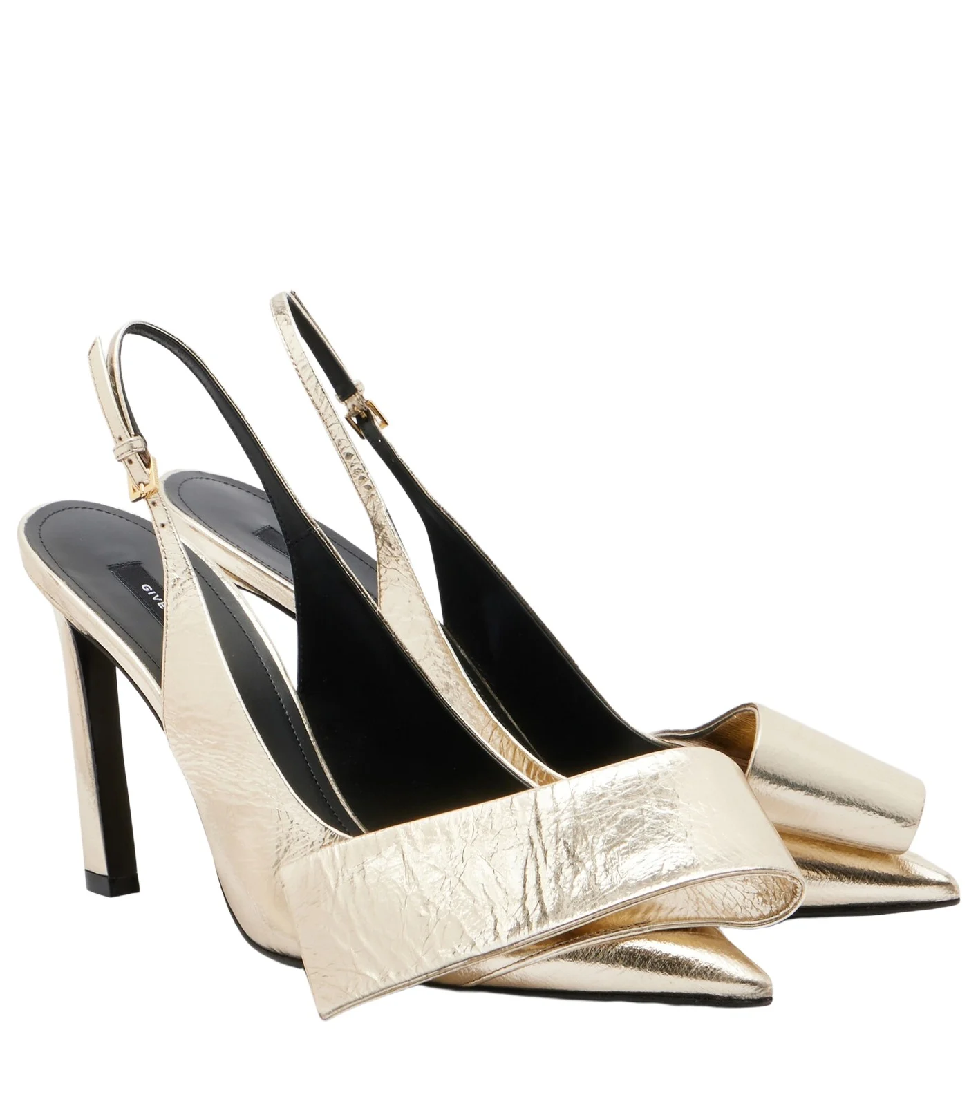 Givenchy Twisted Ribbon leather slingback pumps