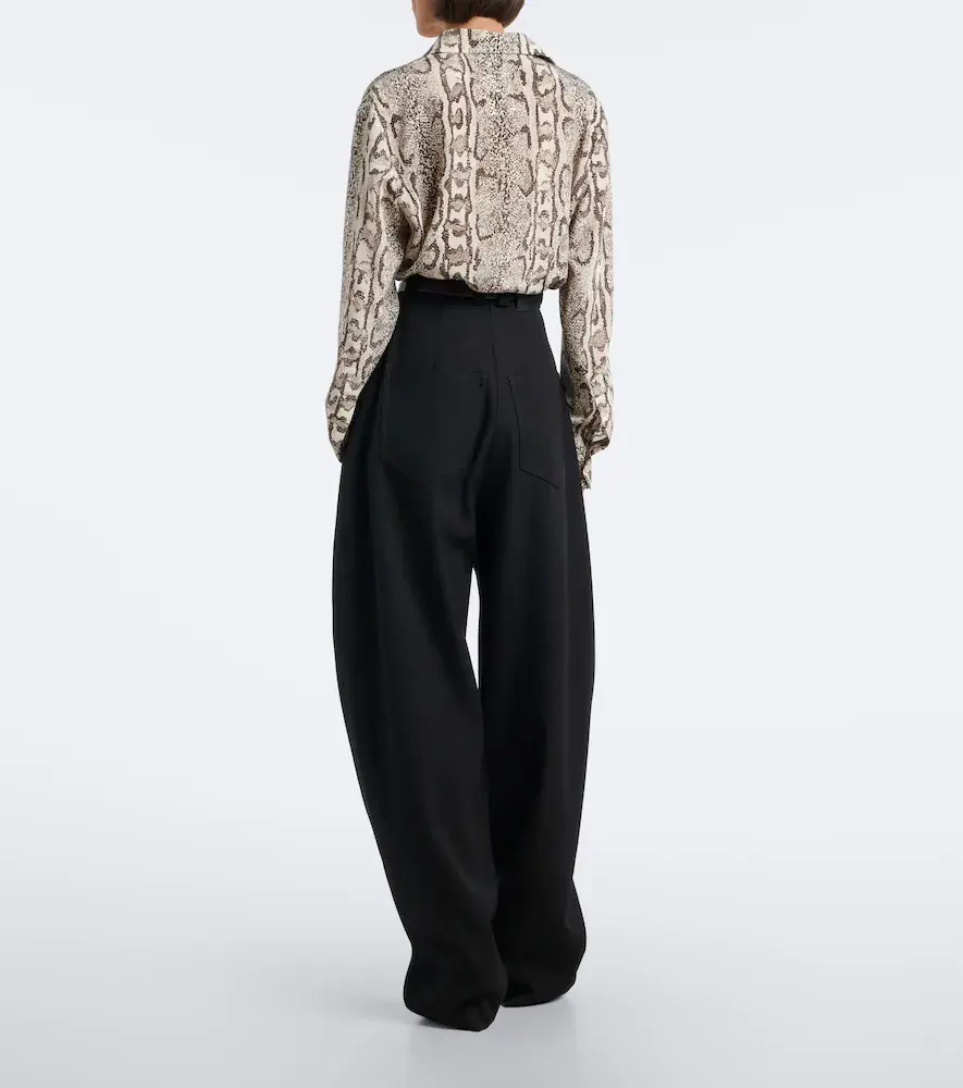 Balenciaga Wool barrel-leg pants | Thumbnail 2