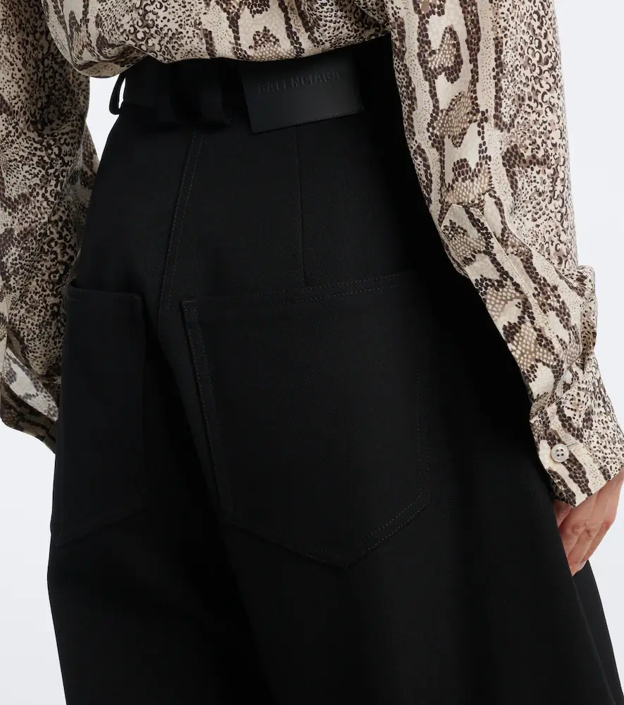 Balenciaga Wool barrel-leg pants | Thumbnail 3