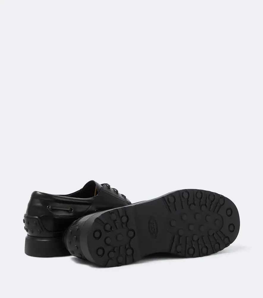 Tod's Leather boat shoes | Thumbnail 6 Tod's Leather boat shoes | Thumbnail 6