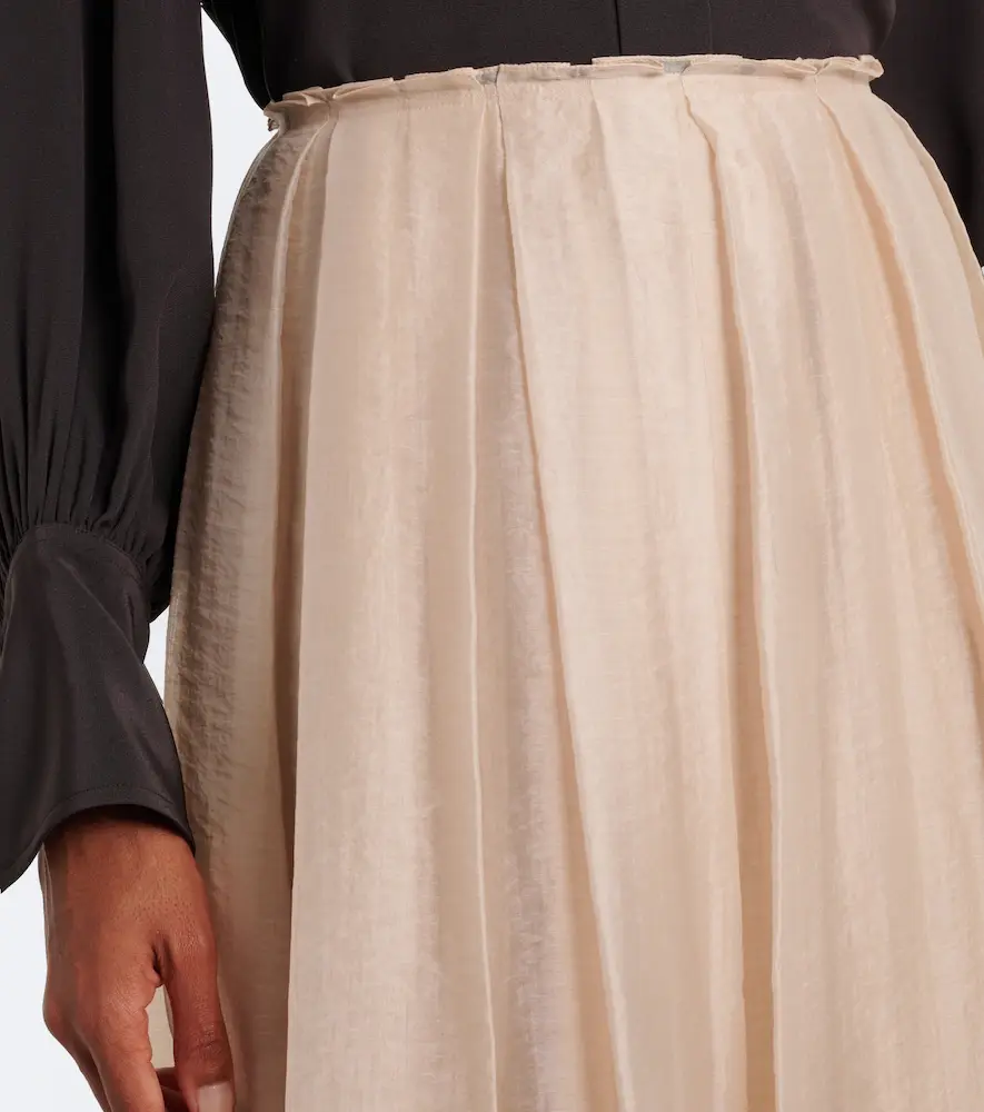 Vince Layered pleated midi skirt | Thumbnail 5 Vince Layered pleated midi skirt | Thumbnail 5