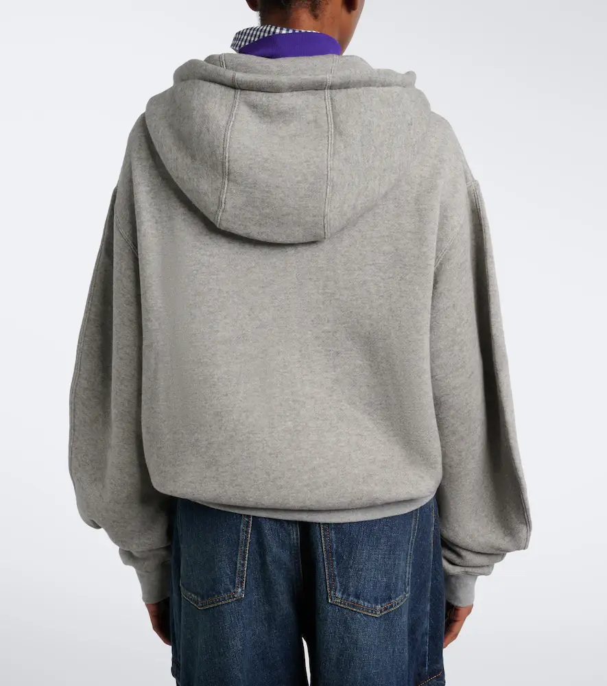 Loewe Flamenco cotton and cashmere hoodie | Thumbnail 2 Loewe Flamenco cotton and cashmere hoodie | Thumbnail 2