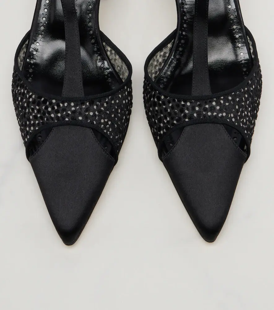 Manolo Blahnik Turgimodla satin slingback pumps | Thumbnail 2 Manolo Blahnik Turgimodla satin slingback pumps | Thumbnail 2