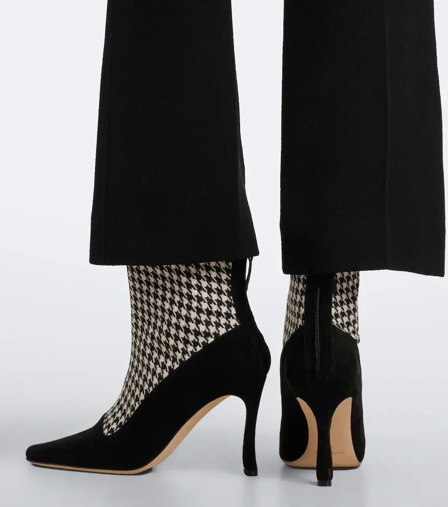 Manolo Blahnik Gosta houndstooth suede-trimmed ankle boots | Thumbnail 6 Manolo Blahnik Gosta houndstooth suede-trimmed ankle boots | Thumbnail 6