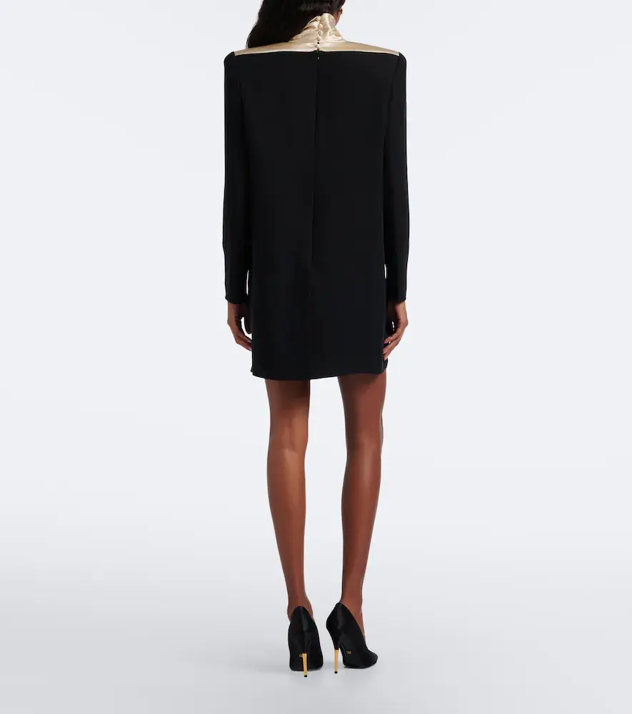 Valentino Garavani Cady Couture satin-trimmed minidress | Thumbnail 2 Valentino Garavani Cady Couture satin-trimmed minidress | Thumbnail 2