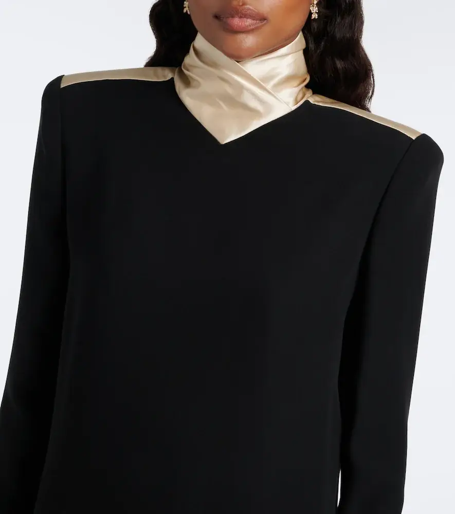 Valentino Garavani Cady Couture satin-trimmed minidress | Thumbnail 4 Valentino Garavani Cady Couture satin-trimmed minidress | Thumbnail 4