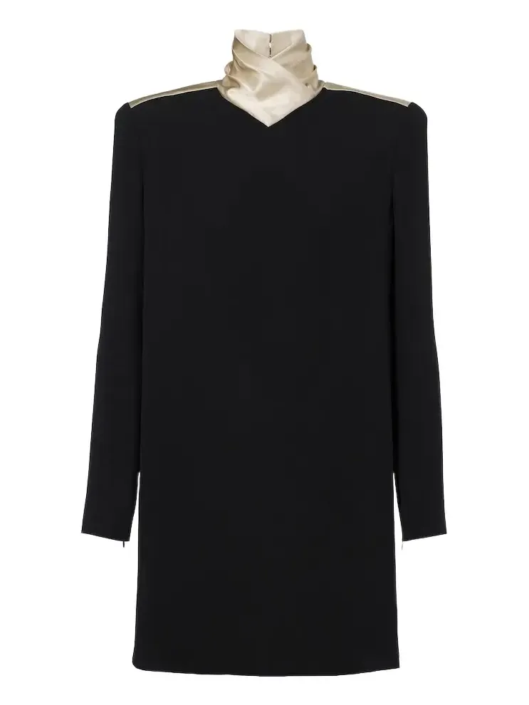 Valentino Garavani Cady Couture satin-trimmed minidress