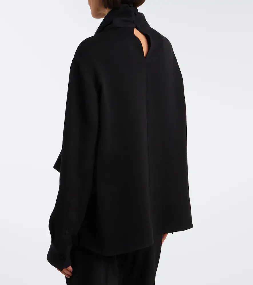 Balenciaga Silk and wool blouse | Thumbnail 3 Balenciaga Silk and wool blouse | Thumbnail 3