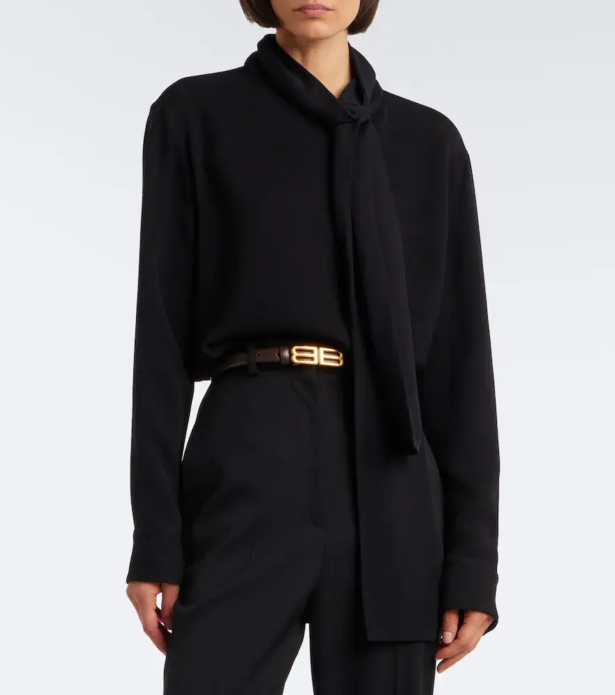 Balenciaga Silk and wool blouse | Thumbnail 4 Balenciaga Silk and wool blouse | Thumbnail 4