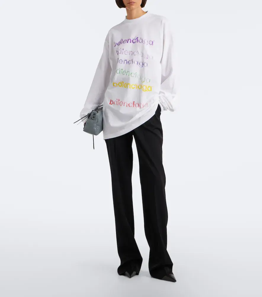Balenciaga Logo cotton jersey T-shirt | Thumbnail 2 Balenciaga Logo cotton jersey T-shirt | Thumbnail 2