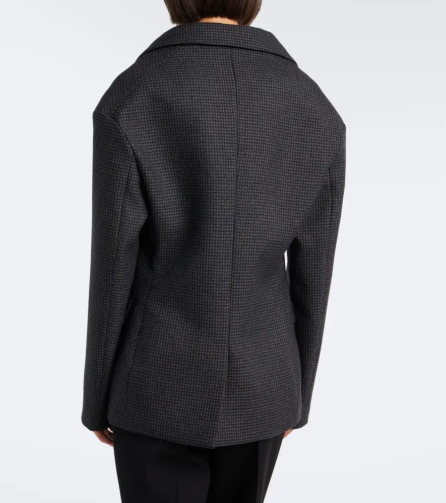 Balenciaga Houndstooth double-breasted wool jacket | Thumbnail 6 Balenciaga Houndstooth double-breasted wool jacket | Thumbnail 6