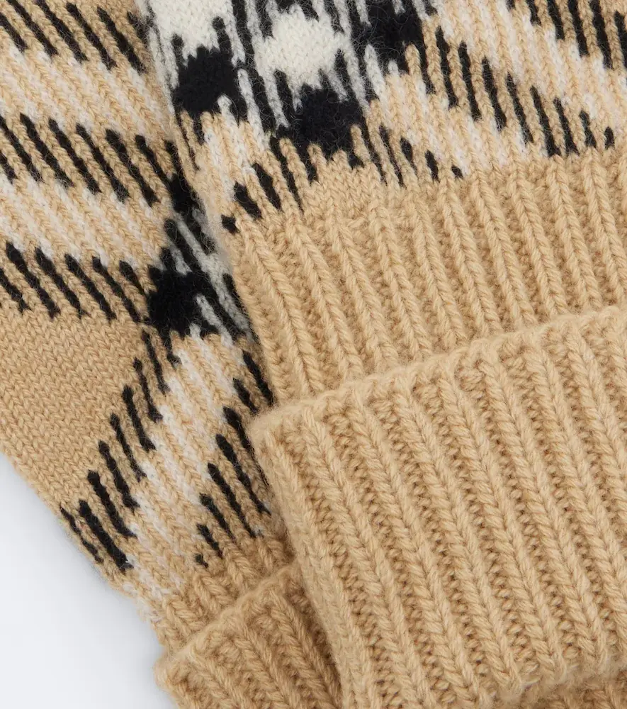 Burberry Check cashmere-blend gloves | Thumbnail 2