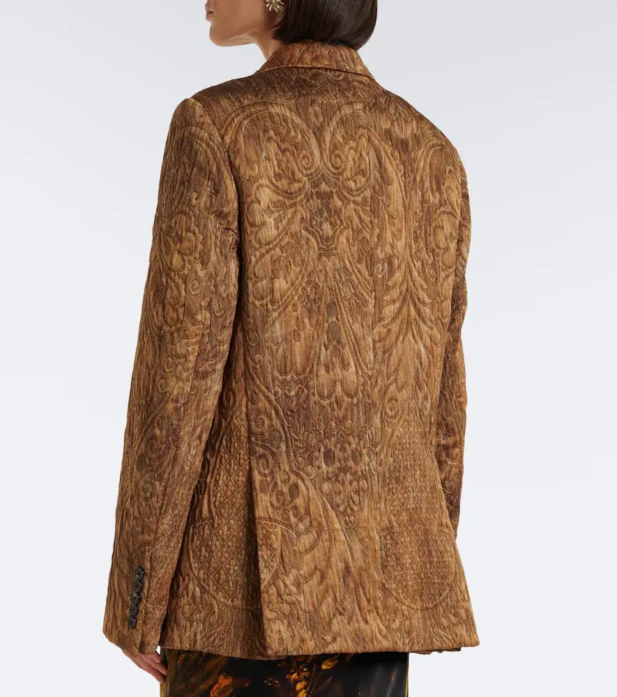 Dries Van Noten Jacquard double-breasted jacket | Thumbnail 5