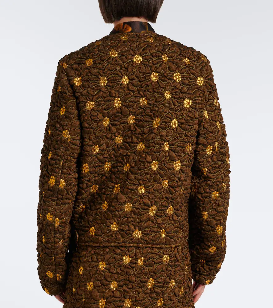 Dries Van Noten Embellished floral cloqué jacket | Thumbnail 2 Dries Van Noten Embellished floral cloqué jacket | Thumbnail 2