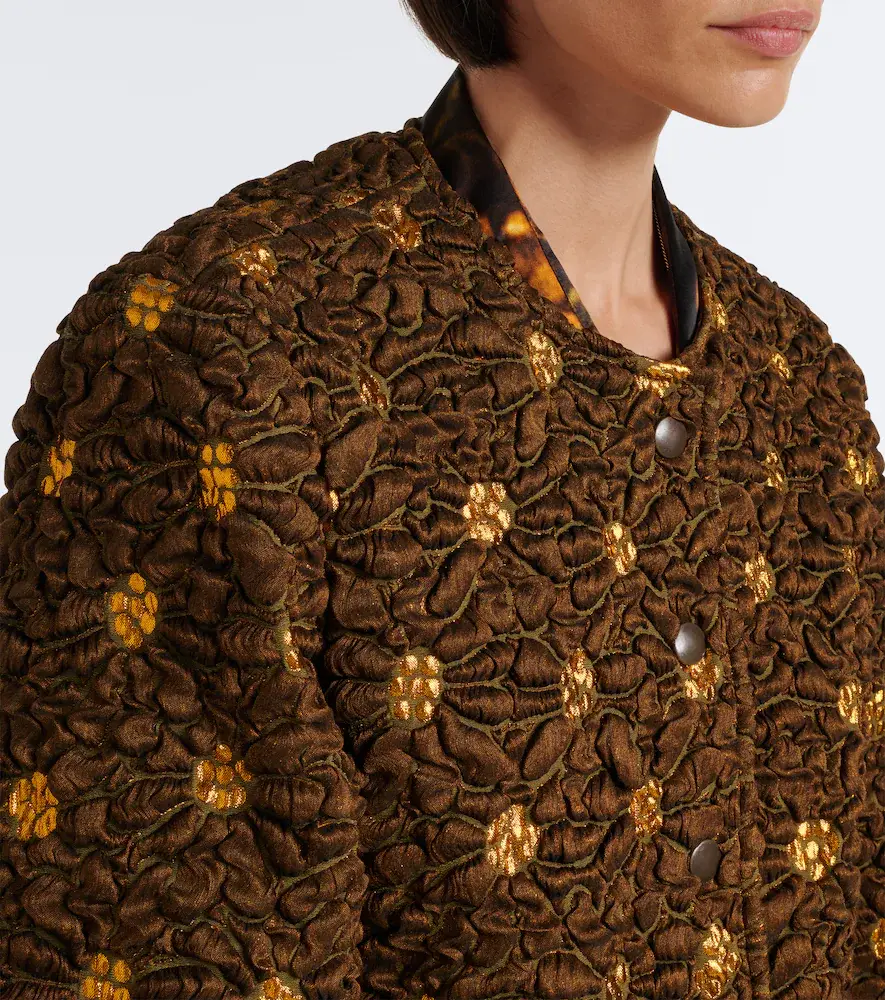 Dries Van Noten Embellished floral cloqué jacket | Thumbnail 4 Dries Van Noten Embellished floral cloqué jacket | Thumbnail 4
