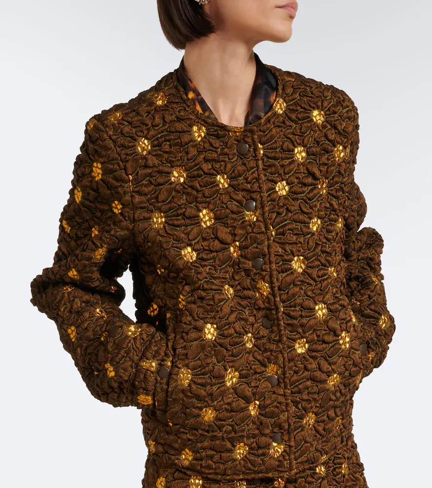 Dries Van Noten Embellished floral cloqué jacket | Thumbnail 5 Dries Van Noten Embellished floral cloqué jacket | Thumbnail 5