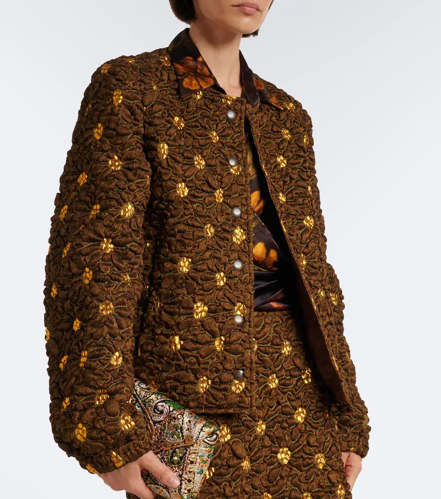 Dries Van Noten Embellished floral cloqué jacket | Thumbnail 6 Dries Van Noten Embellished floral cloqué jacket | Thumbnail 6