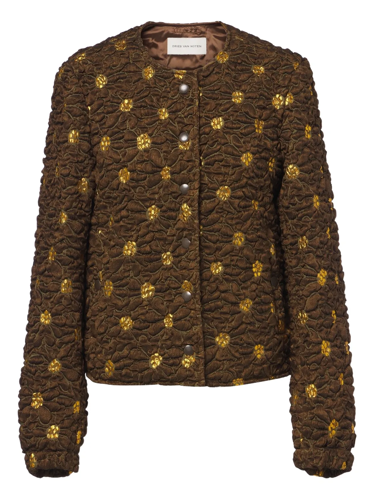 Embellished floral cloqué jacket