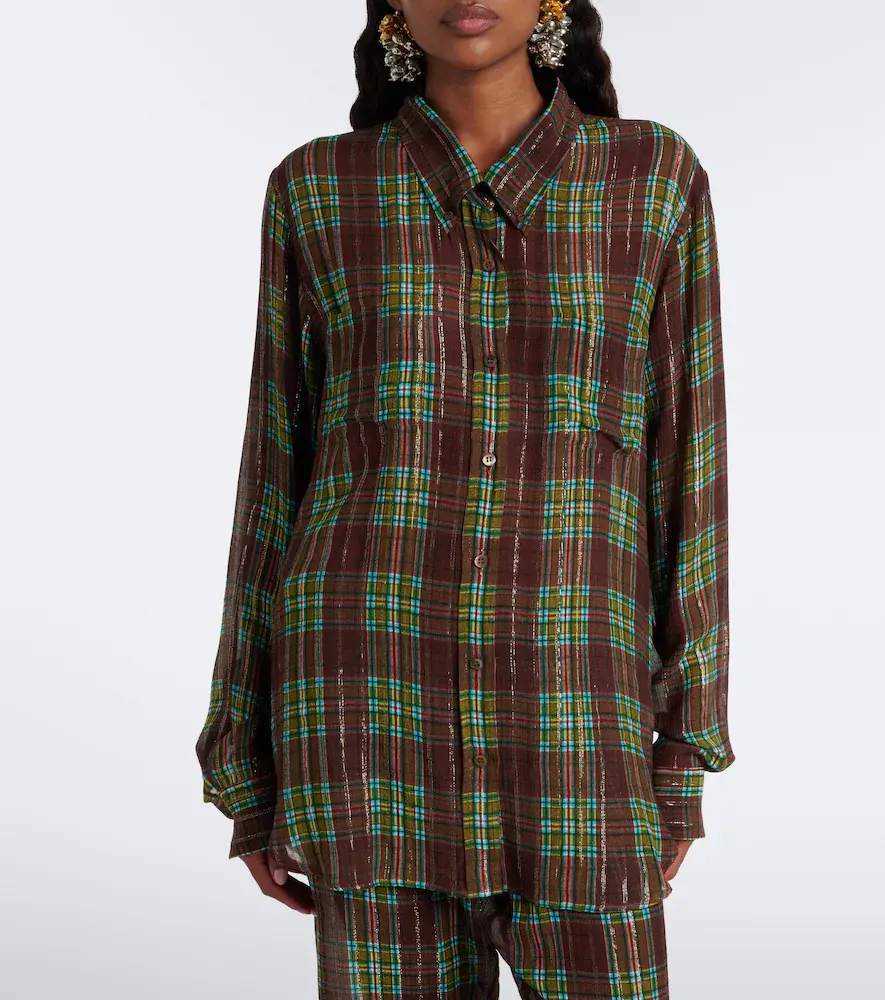Dries Van Noten Checked shirt | Thumbnail 2 Dries Van Noten Checked shirt | Thumbnail 2