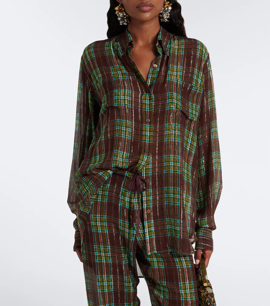 Dries Van Noten Checked shirt | Thumbnail 3 Dries Van Noten Checked shirt | Thumbnail 3