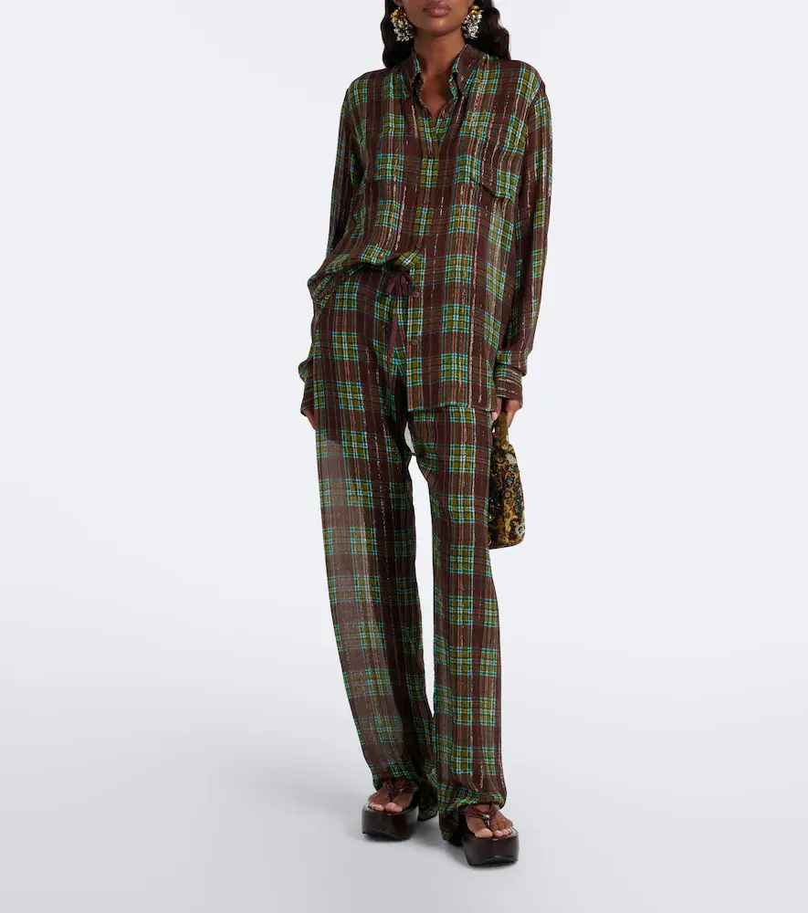 Dries Van Noten Checked shirt | Thumbnail 4 Dries Van Noten Checked shirt | Thumbnail 4