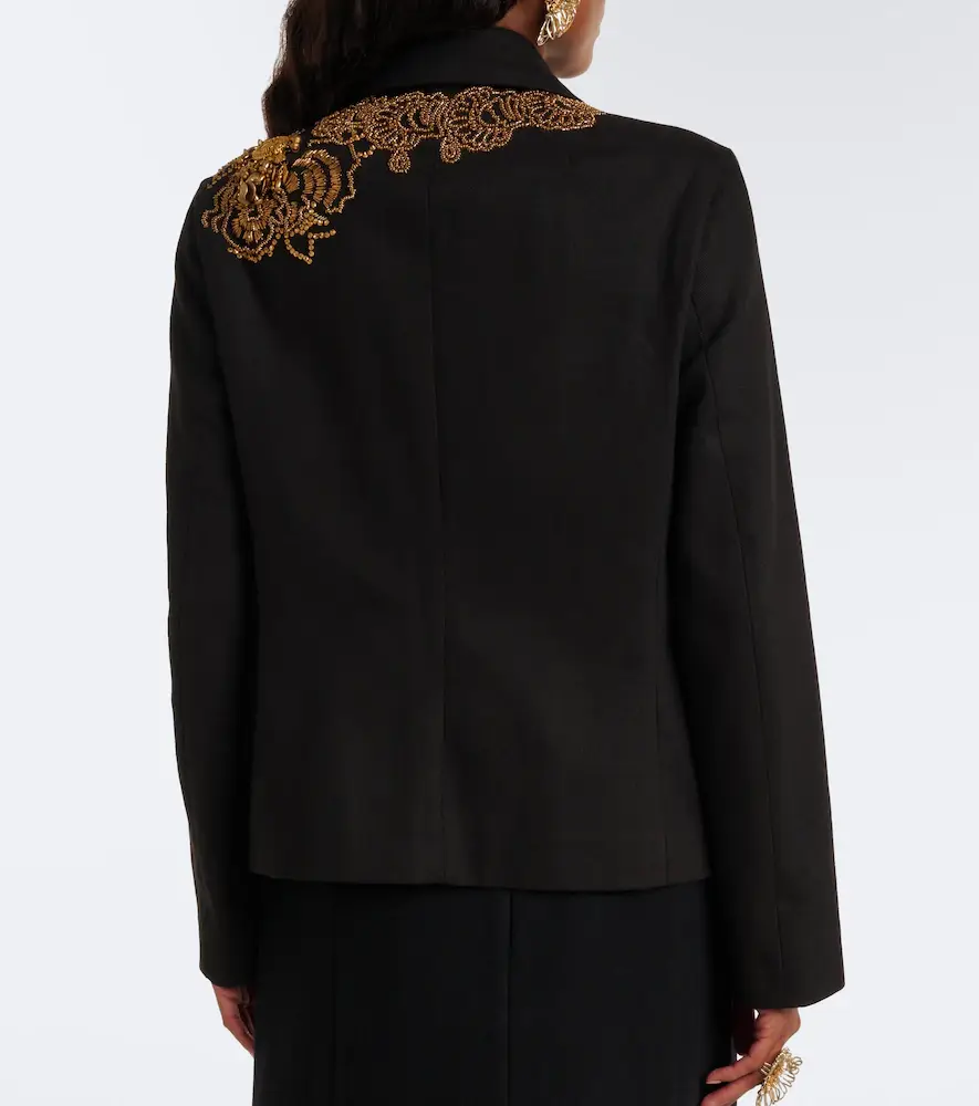 Dries Van Noten Embellished cotton twill blazer | Thumbnail 5 Dries Van Noten Embellished cotton twill blazer | Thumbnail 5