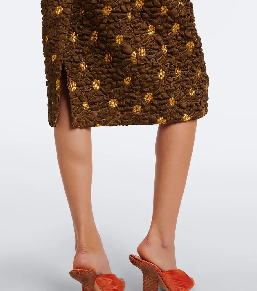 Dries Van Noten Embellished floral cloqué midi skirt | Thumbnail 6 Dries Van Noten Embellished floral cloqué midi skirt | Thumbnail 6