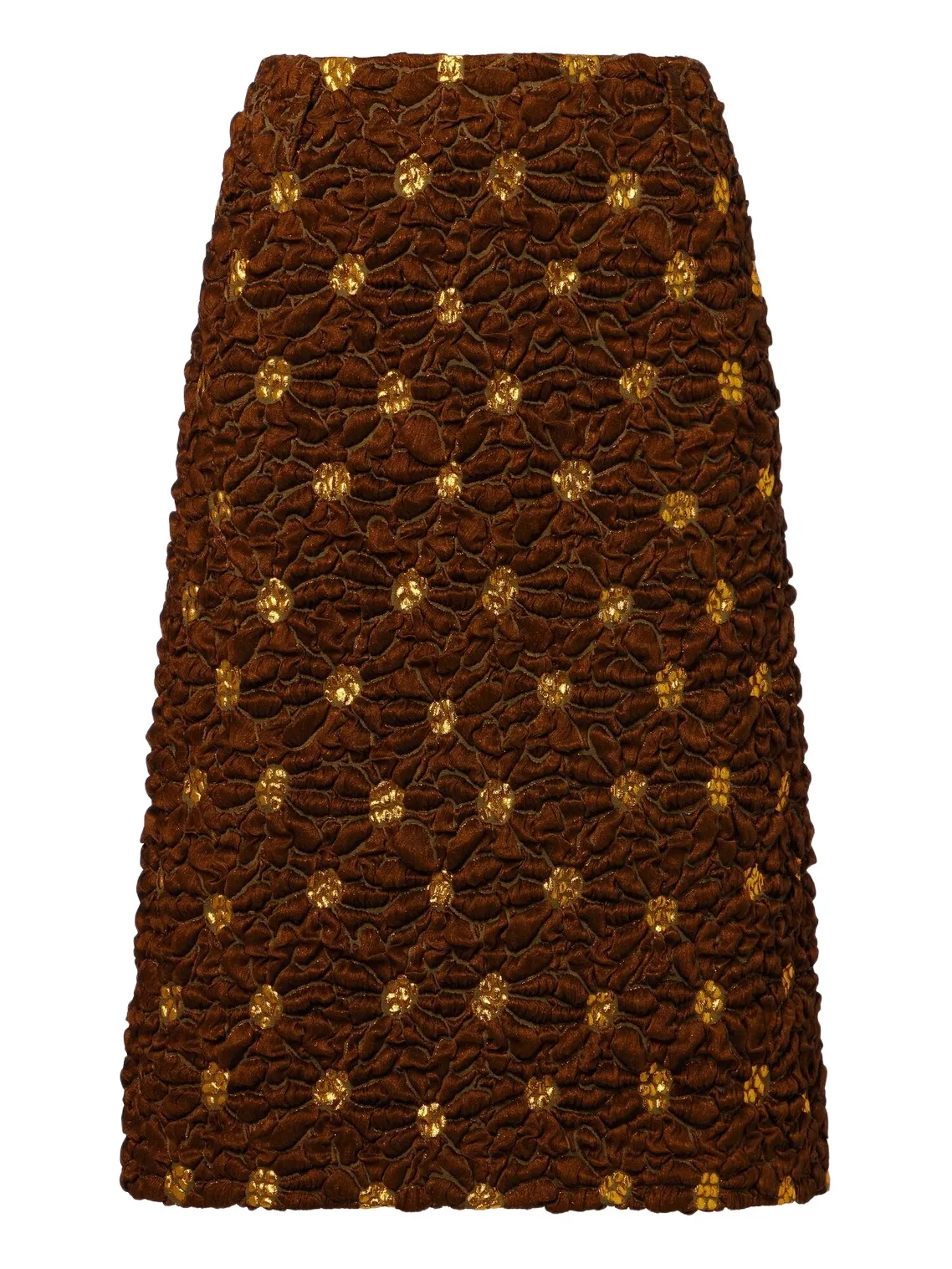 Embellished floral cloqué midi skirt Embellished floral cloqué midi skirt