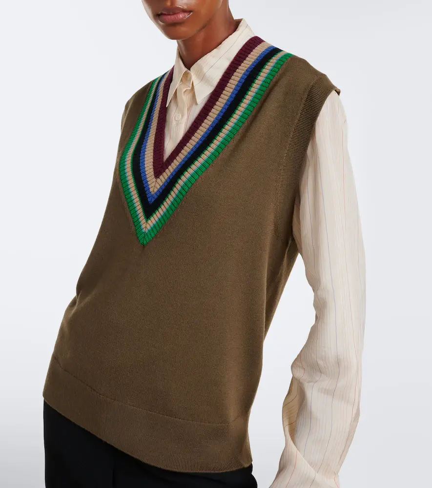 Dries Van Noten Virgin wool sweater vest | Thumbnail 2