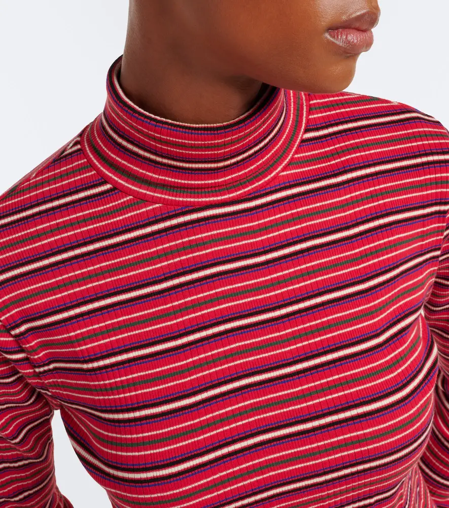 Dries Van Noten Striped cotton-blend turtleneck sweater | Thumbnail 3 Dries Van Noten Striped cotton-blend turtleneck sweater | Thumbnail 3