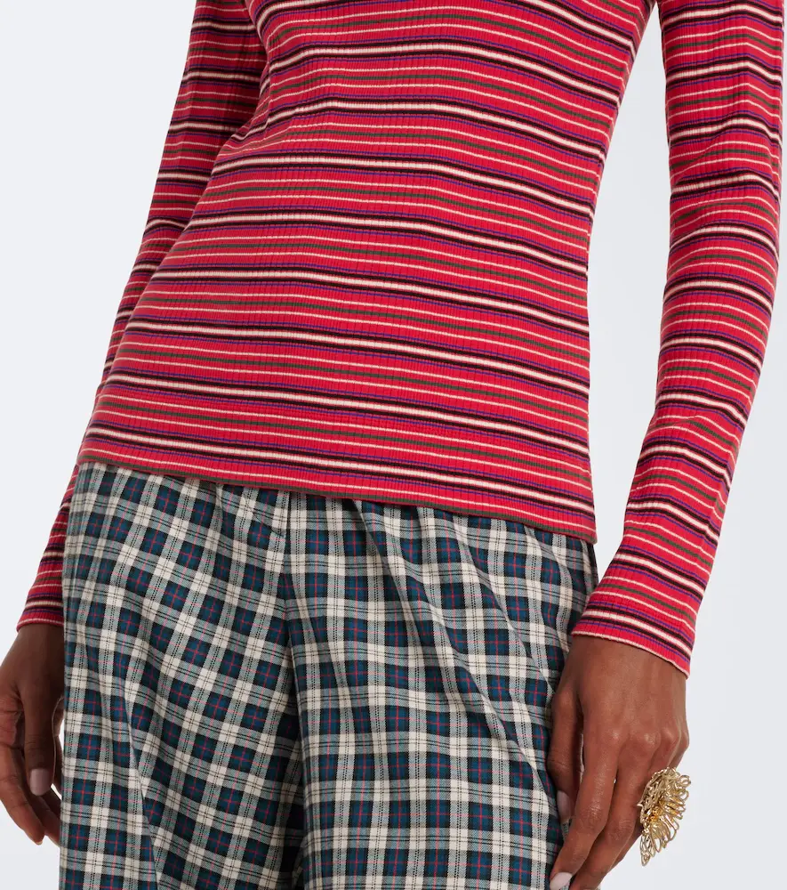 Dries Van Noten Striped cotton-blend turtleneck sweater | Thumbnail 4 Dries Van Noten Striped cotton-blend turtleneck sweater | Thumbnail 4