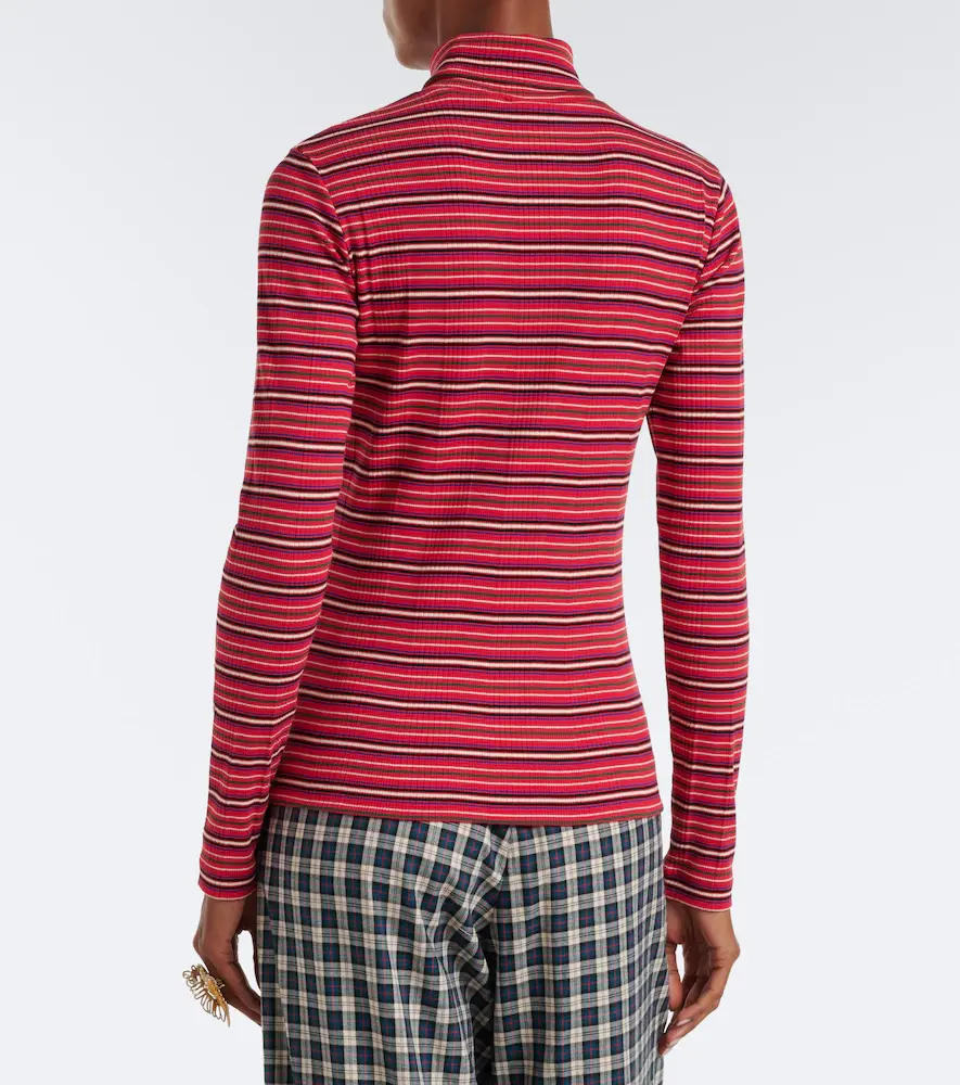 Dries Van Noten Striped cotton-blend turtleneck sweater | Thumbnail 5 Dries Van Noten Striped cotton-blend turtleneck sweater | Thumbnail 5