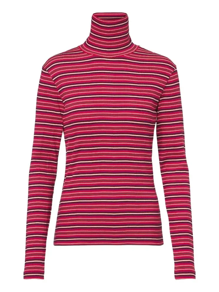 Striped cotton-blend turtleneck sweater Striped cotton-blend turtleneck sweater