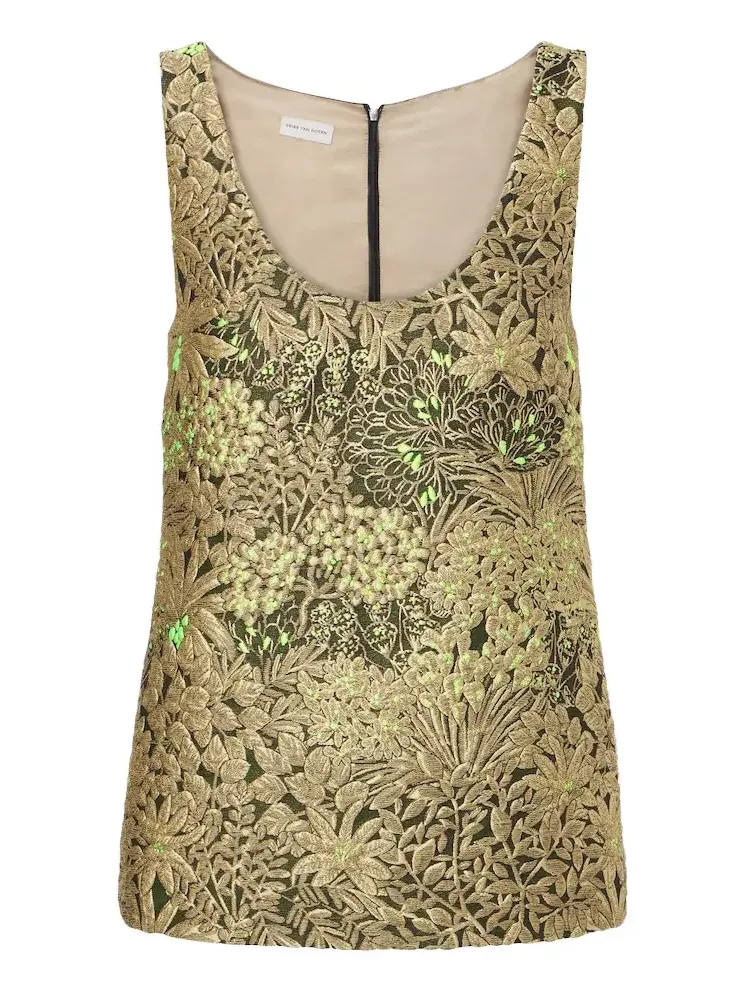 Floral jacquard top Floral jacquard top