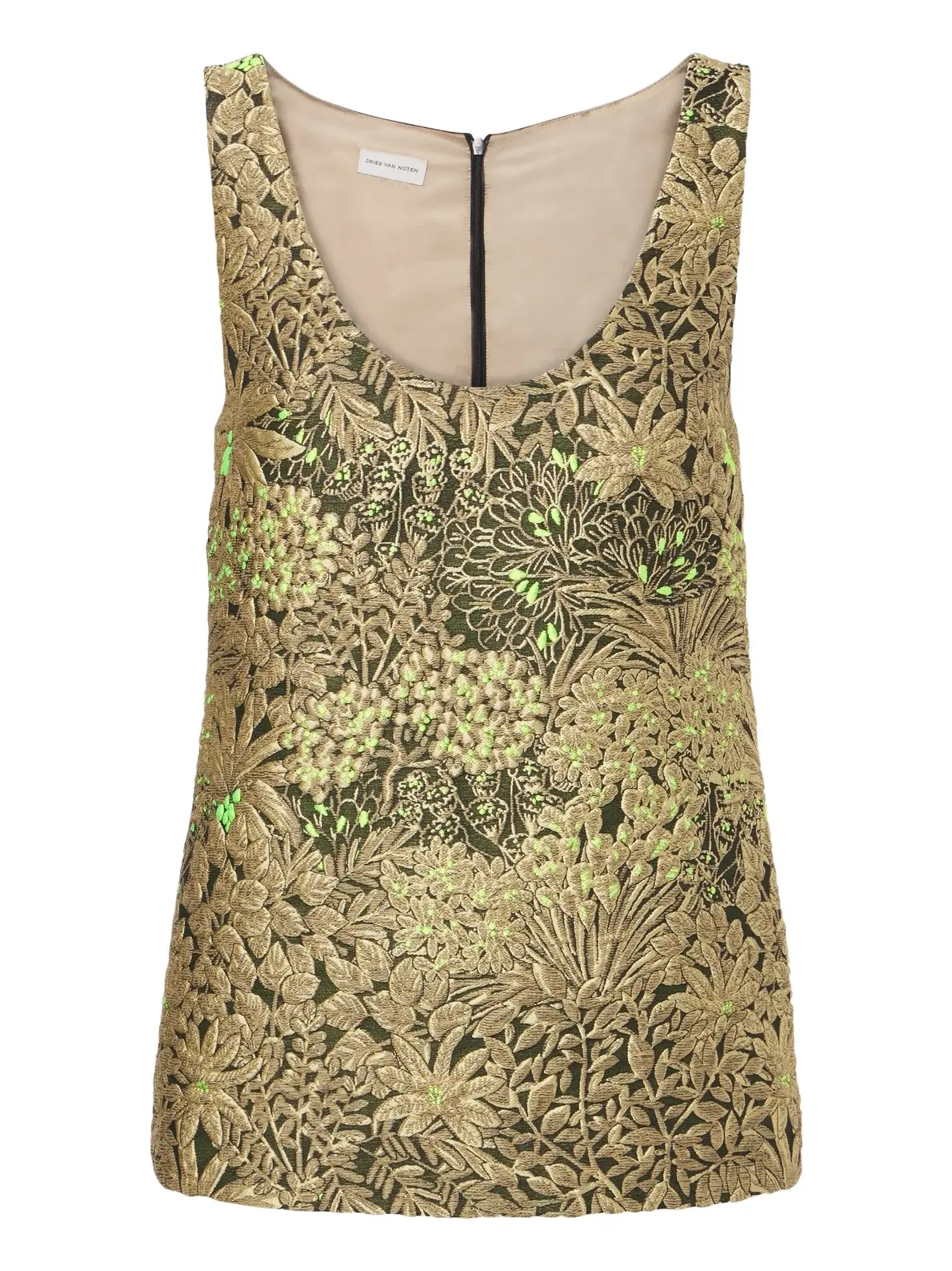 Dries Van Noten Floral jacquard top
