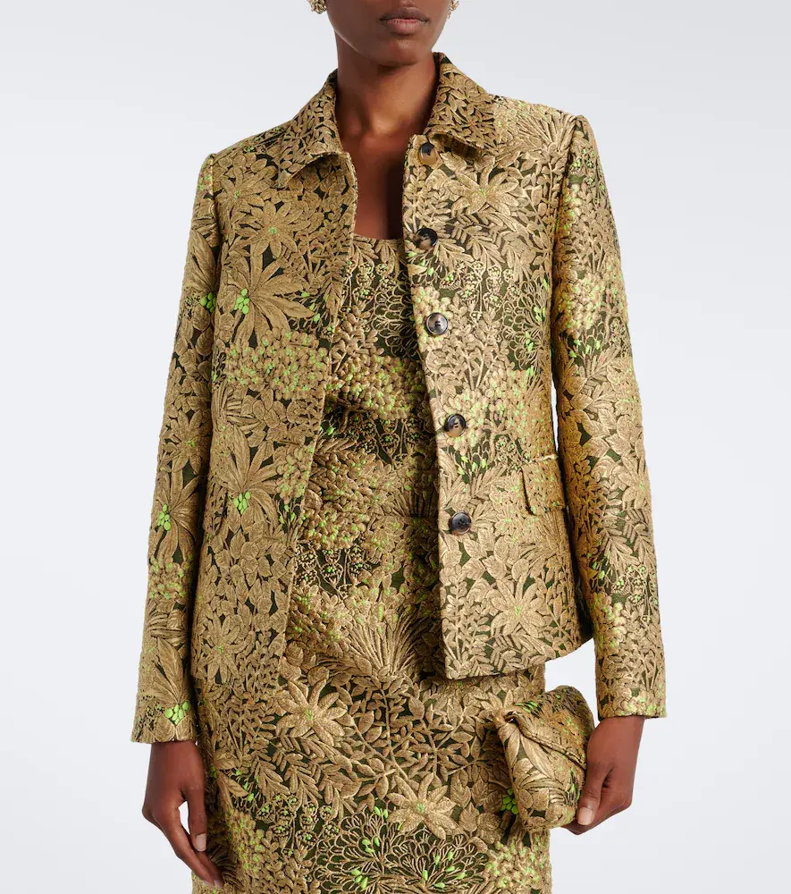 Dries Van Noten Floral jacquard jacket | Thumbnail 4