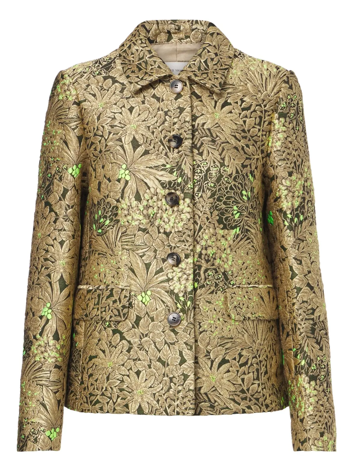 Floral jacquard jacket