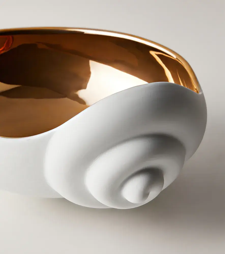 L'Objet x Jessica McCormack Shell porcelain and 24kt gold bowl | Thumbnail 3