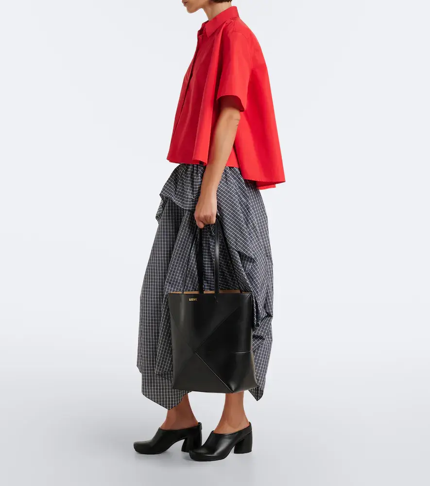 Loewe Puzzle Fold Medium leather tote bag | Thumbnail 5