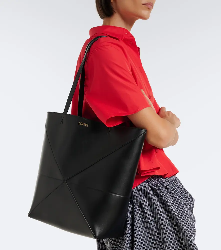 Loewe Puzzle Fold Medium leather tote bag | Thumbnail 6