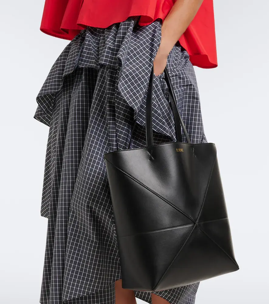 Loewe Puzzle Fold Medium leather tote bag | Thumbnail 7