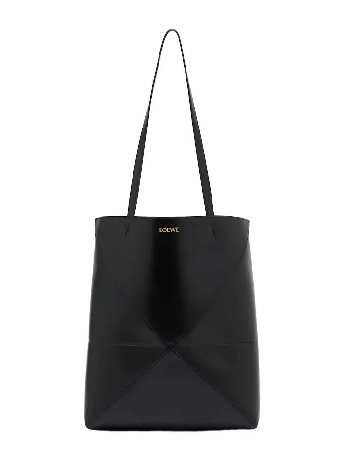 Puzzle Fold Medium leather tote bag