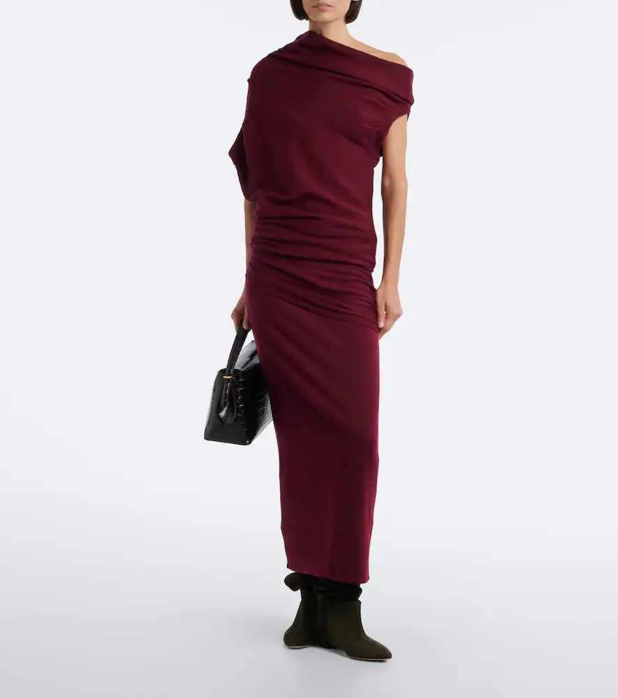 Staud Wilma ruched wool maxi skirt | Thumbnail 3 Staud Wilma ruched wool maxi skirt | Thumbnail 3